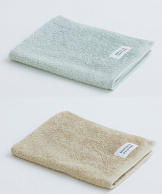 SHINTO TOWEL ユキネサラシ ハンドタオル2枚セット セージ/ベージュ