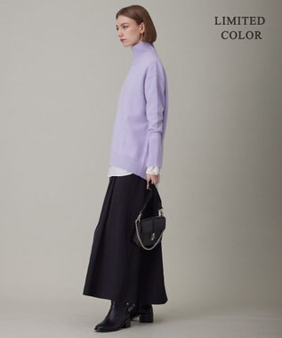 ICB 【新色追加・WEB限定カラーあり】 ソフトカシミヤミックス ハイネックニット ライラック系［WEB限定］
