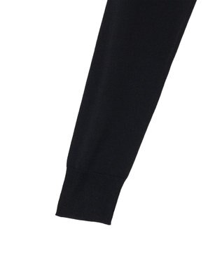 JOSEPH 【洗える】スーパーファインコットンシルク　ラウンドネックニット Black