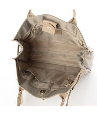 UNBILLION 【テレビ ドラマ着用アイテム】ペルケ perche / ナイロンキルト×クロコ型押し牛革A42wayトートバッグ オーク