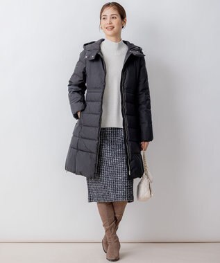 組曲 【8色展開・WEB限定】ウールカシミヤミックス ハイネック ニット シルバーグレー系9