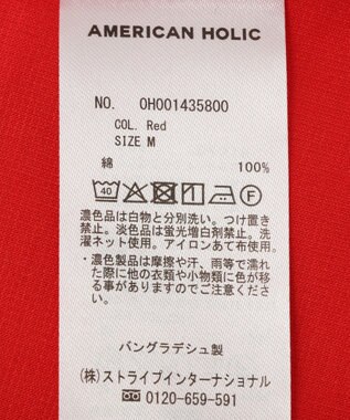 AMERICAN HOLIC 【選べる丈】フレアワンピース Red
