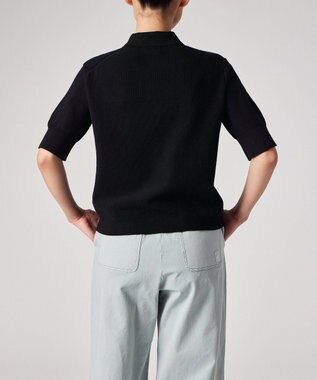 Paul Smith ラッキーチャームボタン ニットポロシャツ ブラック