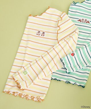 earth music&ecology チップ＆デール／ボーダーメロープルオーバー Orange