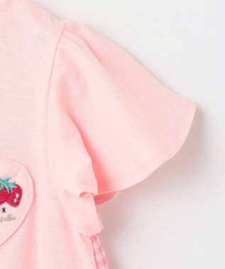 ANY KIDS ひらひら バックシャンTシャツ ピンク