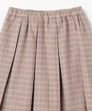 ANY KIDS リボンプリーツスカパン ブラウン×チェック
