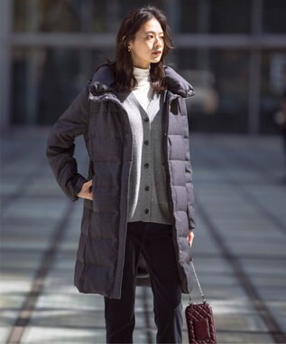 J.PRESS LADIES キルティング スマホポシェット ワイン系