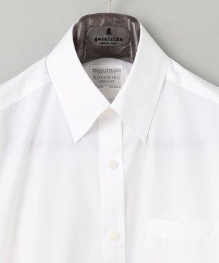 GOTAIRIKU 【形態安定】PREMIUMPLEATS_スナップダウン 通年ドレスシャツ ホワイト系