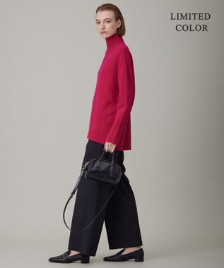 ICB 【新色追加・WEB限定カラーあり】 ソフトカシミヤミックス ハイネックニット オールドローズ系［WEB限定］