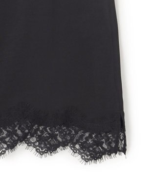 23区 L 【先行予約】サテンレースキャミソール ブラック系