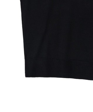 JOSEPH 【洗える】スーパーファインコットンシルク　ラウンドネックニット Black