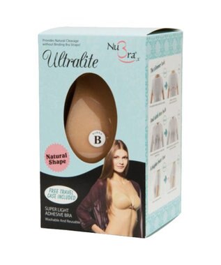 BRADELIS New York 【NuBra / 薄い・軽量】ヌーブラ・ウルトラライト 公式 小さく見せる ブラジャー  結婚式 ブライダルインナー Tシャツブラ モカ