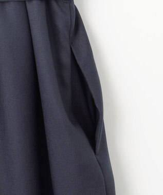 ANY SIS S 【接触冷感・UVカット・速乾】スムージーポリエステル シャツワンピース ネイビー