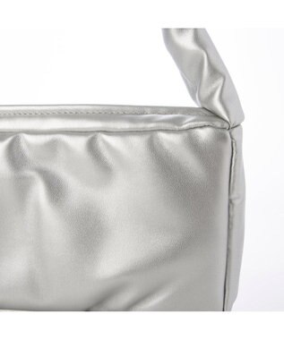 UNBILLION カシュカシュ cachecache / 横長パフバッグ シルバー