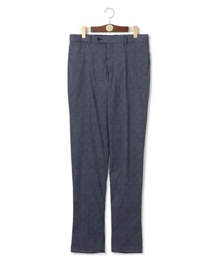 J.PRESS MEN 感動！？上品な見た目に着心地抜群なセットアップ【MECHANICAL】【超軽量 / 清涼感 / 洗える】ハイパワーストレッチ リネンルックパンツ