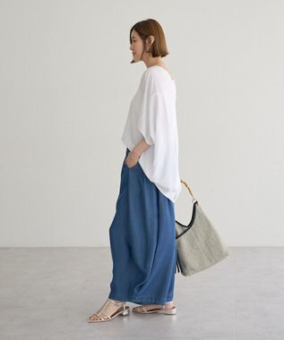 YECCA VECCA 異素材切替バックデザインプルオーバー Off White