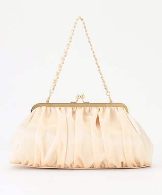 ANY SIS 【2WAY】サテンギャザーパーティ バッグ ゴールド系