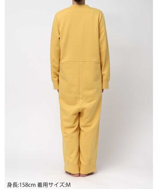 une nana cool 【綿100%】裏起毛オールインワンパジャマ イエロー