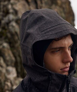 JOSEPH ABBOUD MOUNTAIN 【UNISEX】ECO撥水 マウンテンパーカー ライトグレー系