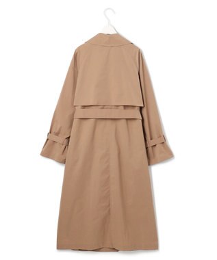 ICB 【撥水加工】 メモリーストレッチタフタ トレンチコート アンバーベージュ系