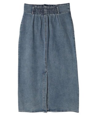 earth music&ecology デニムナロースカート Medium Indigo