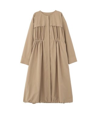 Green Parks ギャザードロストワンピース Beige
