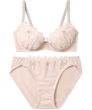 AMPHI ブラジャー ショーツセット 自然なまる胸メイク 【ブラ＆ショーツセット】 上下セット ブラ BCC231 アンフィ／ワコール カカオ