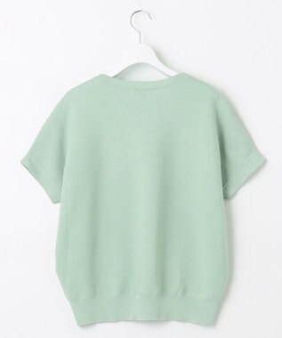 J.PRESS LADIES S 【洗える・抗菌防臭】ドルマンガーター ニット ライトグリーン系