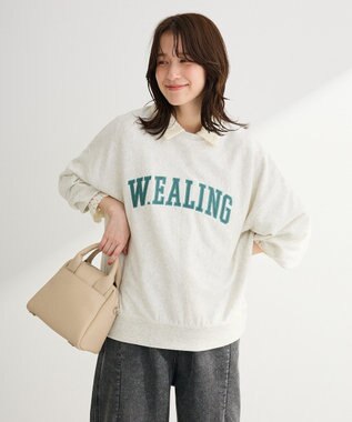 Green Parks 刺しゅうロゴ裏毛プルオーバー Oatmeal