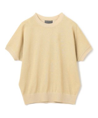 uncrave 【手洗い可】シアー ラメ ニットプルオーバー（uncrave STANDARD） ゴールド