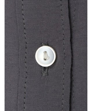 Green Parks バンドカラーシアーシャツ Charcoal Gray