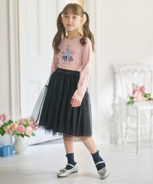 組曲 KIDS 【150-160㎝】Shopping Paris Tシャツ ピンク