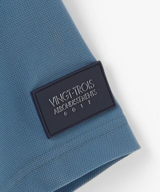 23区GOLF 【MEN】機能に優れた新素材「AIR TOOL」ポケットモックネック サックスブルー系