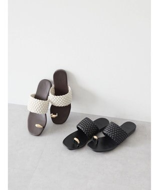 AMERICAN HOLIC リングトングメッシュサンダル Ivory