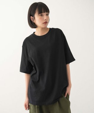 WEGO 【ユニセックス着用ITEM/MLサイズ展開/綿100%】リラックスフィットコットンT（SS） ブラック