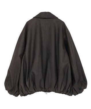 Green Parks ■ＥＳＣＡＲ　フェイクレザーバルーンブルゾン Brown