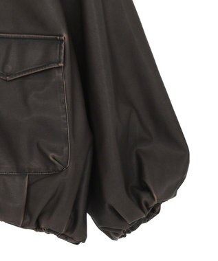 Green Parks ■ＥＳＣＡＲ　フェイクレザーバルーンブルゾン Brown