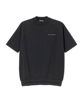 ZERO HALLIBURTON メタルロゴモックネックニットTシャツ ZHG-M6S9b 85196 ブラック