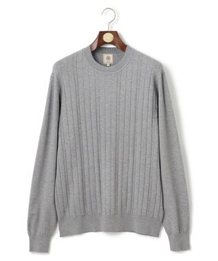 【ストレッチ性 / イージーケア】【FLEX YARN】クルーネックニット