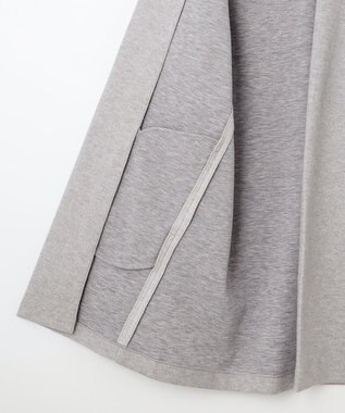 J.PRESS LADIES ニードルパンチ カーディガン ライトグレー系