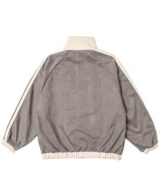 WEGO フェイクスウェードライントラックジャケット ブラック中濃色