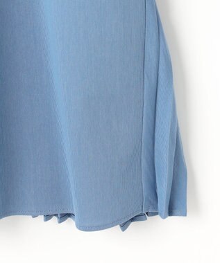 J.PRESS LADIES コンパクトトリコット バックプリーツ カットソー ブルー系