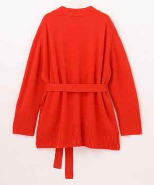 GRACE CONTINENTAL メリノウールニットカーディガン レッド