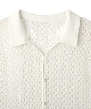 Green Parks 衿付きレースジレ Off White