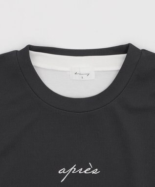 WEGO 【２点セット/ベスト×Tシャツ】アンサンブルベスト（SS） ブラック中濃色