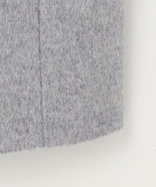 J.PRESS LADIES L Super150sAZAMIビーバー Pコート グレー系