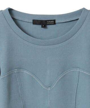 Green Parks ・ＳＵＧＡＲ　ＳＰＯＯＮ　ビスチェラインリブロンＴＥＥ Blue