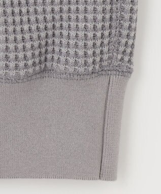 UNFILO MENS イージーケア ワッフル ヘンリーネック [23年春夏商品] グレー
