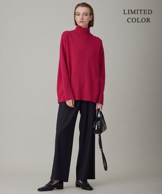 ICB 【新色追加・WEB限定カラーあり】 ソフトカシミヤミックス ハイネックニット オールドローズ系［WEB限定］