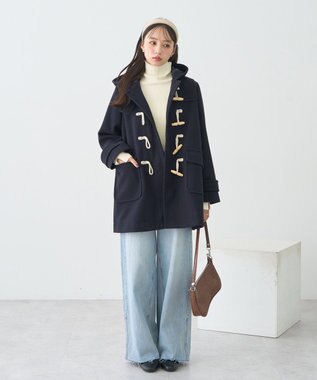 earth music&ecology ダッフルコート Navy